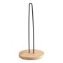 HUSHÅLLSPAPPERSHÅLLARE BAMBU OCH SVART METALL