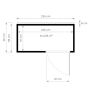 ATTEFALLSHUS BERTILO CUBUS 1 ANTRACIT 2,7M²