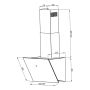 KÖKSFLÄKT RESPEKTA CH 88060 WA+ GLAS/VIT 60 CM