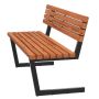 BÄNK PLUS RELAX THERMOWOOD 150X63,5X82CM BRUN/SVART