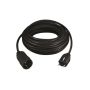 FORL.KABEL M/BESK.KOBL. 10M BLACK  ..