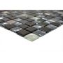 MOSAIK DIAMOND SQUARE MIX BLACK GLASS PRIS PER ARK