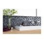 MOSAIK GLOBE MIX BLACK/GREY GLASS  PRIS PER ARK