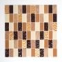 MOSAIK SJÄLVHÄFTANDE RECTANGLE BEIGE/BRUN 2,3X4,8CM PRIS/ARK