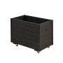 PLANTERINGSLÅDA PLUS MED HJUL SVART 88X48X66 CM