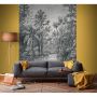 FOTOTAPET ART FOR THE HOME JUNGLE SVART/VIT