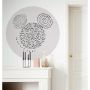 VÄGGDEKAL KOMAR DOT MICKEY STRIPPEL ART 125CM