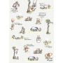 FOTOTAPET KOMAR WINNIE THE POOH STRIPES 200X280CM