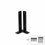 STOLPFOT HÖRN PLUS FÖR FUNDAMENT 9X9CM SVART