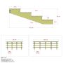 TERRASSTRAPPA PLUS 4 TRAPPSTEG 19° TRYCKIMPREGNERAD 157X55X180CM