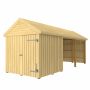 FÖRRÅD PLUS CLASSIC MULTI GARDEN ENKELDÖRR OCH ÖPPEN FRONT OBEHANDLAD 14,5M²