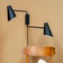 VÄGGLAMPA DYBERG LARSEN CALE 2 SVART
