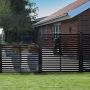 VINDSKYDD NORDIC FENCE SENSE GRUNDMÅLAD 90X180CM SVART                                               