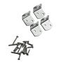 VINKELBESLAG NORDIC FENCE L-MODELL GALVANISERAT STÅL 4-PACK            