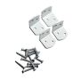 VINKELBESLAG NORDIC FENCE L-MODELL VIT 4-PACK                                 