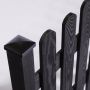 STAKET NORDIC FENCE FYN GRUNDMÅLAD 100X80CM SVART                                
