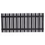 STAKET NORDIC FENCE SENSE GRUNDMÅLAD 180X80CM SVART 