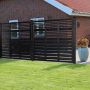VINDSKYDD NORDIC FENCE LINEAR GRUNDMÅLAD 180X180CM SVART                       