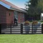 VINDSKYDD NORDIC FENCE LINEAR GRUNDMÅLAD 180X180CM SVART                       