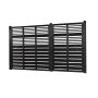 VINDSKYDD NORDIC FENCE LINEAR GRUNDMÅLAD 120X180CM SVART                       