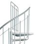 SPIRALTRAPPA ATRIUM SOLO METALL GRÅ Ø120CM                          