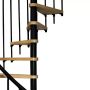 SPIRALTRAPPA ATRIUM NOVO SVART Ø160CM        