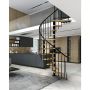 SPIRALTRAPPA ATRIUM NOVO SVART Ø160CM        