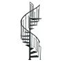 SPIRALTRAPPA ATRIUM SOLO METALL SVART Ø120CM                  