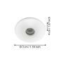 DOWNLIGHT EGLO CHANGO 3 LED SPOT Ø32MM VIT