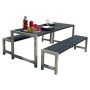 TRÄDGÅRDSMÖBEL PLUS BORD/BÄNKSET SVART