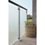 LEDSTÅNG PLUS TILL RÄCKE SVART 45°VÄNSTER 6X3,6X197 CM