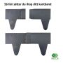 KANTSKYDD SKOTTE GARDEN GRÅ 100CM 4-PACK