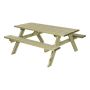 TRÄDGÅRDSMÖBEL PLUS BORD/BÄNKSET 177X155CM TRYCKIMPREGNERAD