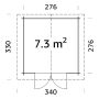 STUGA PALMAKO LOTTA 7,3M² 