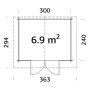STUGA PALMAKO VIVIAN 6,9M² 