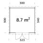 STUGA PALMAKO ELLA  8,7M² 