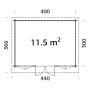 STUGA PALMAKO LISA 11,5M² 