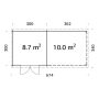 STUGA PALMAKO ELLA  8,7+10M²