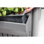 BLOMLÅDA BIOHORT FLORABOARD 25X85CM KVARTSGRÅ 2-PACK 