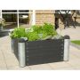 PLANTERINGSLÅDA PLUS PIPE SVART 80X80X36 CM