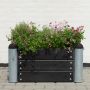 PLANTERINGSLÅDA PLUS PIPE SVART 80X80X36 CM