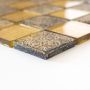 MOSAIK KRISTALLMOSAIK SQUARE OPTIC GULD 30X30CM PRIS PER ARK 