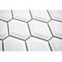 MOSAIK METRO DIAMOND VIT MATT 6X4.8 CM
