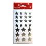 STICKERS STJÄRNOR SILVER 2 ST