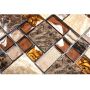 MOSAIK OPTIC MIX BEIGE/BROWN 30X30CM PRIS PER ARK