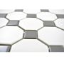 MOSAIK OCTAGON WHITE METALL 29,5X29,5CM PRIS PER ARK
