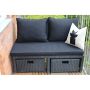 LOUNGESET SUNFUN LUND KONSTROTTING SVART