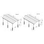 CARPORT CANOPIA ALPINE 18M² GRÅ