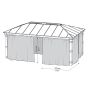 PAVILJONGGARDINER CANOPIA DALLAS GAZEBO 4,2X6M