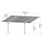 CARPORT CANOPIA SYDNEY WAVE 3X6M SVART